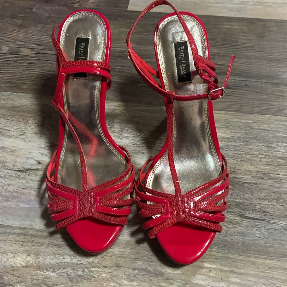 Pink heels with straps, stilettos